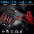 thumbnail image 2 of Arrancador De Batería Labg 2000A 21800mah Negro/Rojo, 2 of 5
