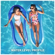 SwimWays Spring Float Premium Hammock Lounger, Inflatable Pool Floats Adult with Fast Inflation for Ages 15 & Up