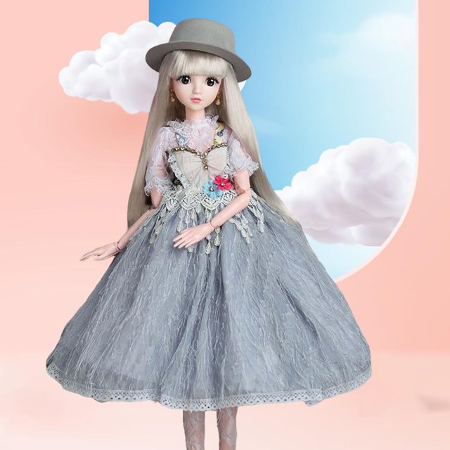 Muñeca princesa, muñeca de moda, articulaciones flexibles, con vestido y accesorios, muñeca articulada de bola 1/3, muñecas BJD para juego de muñecas, juguetes princesa CUTICAT muñeca de rótula