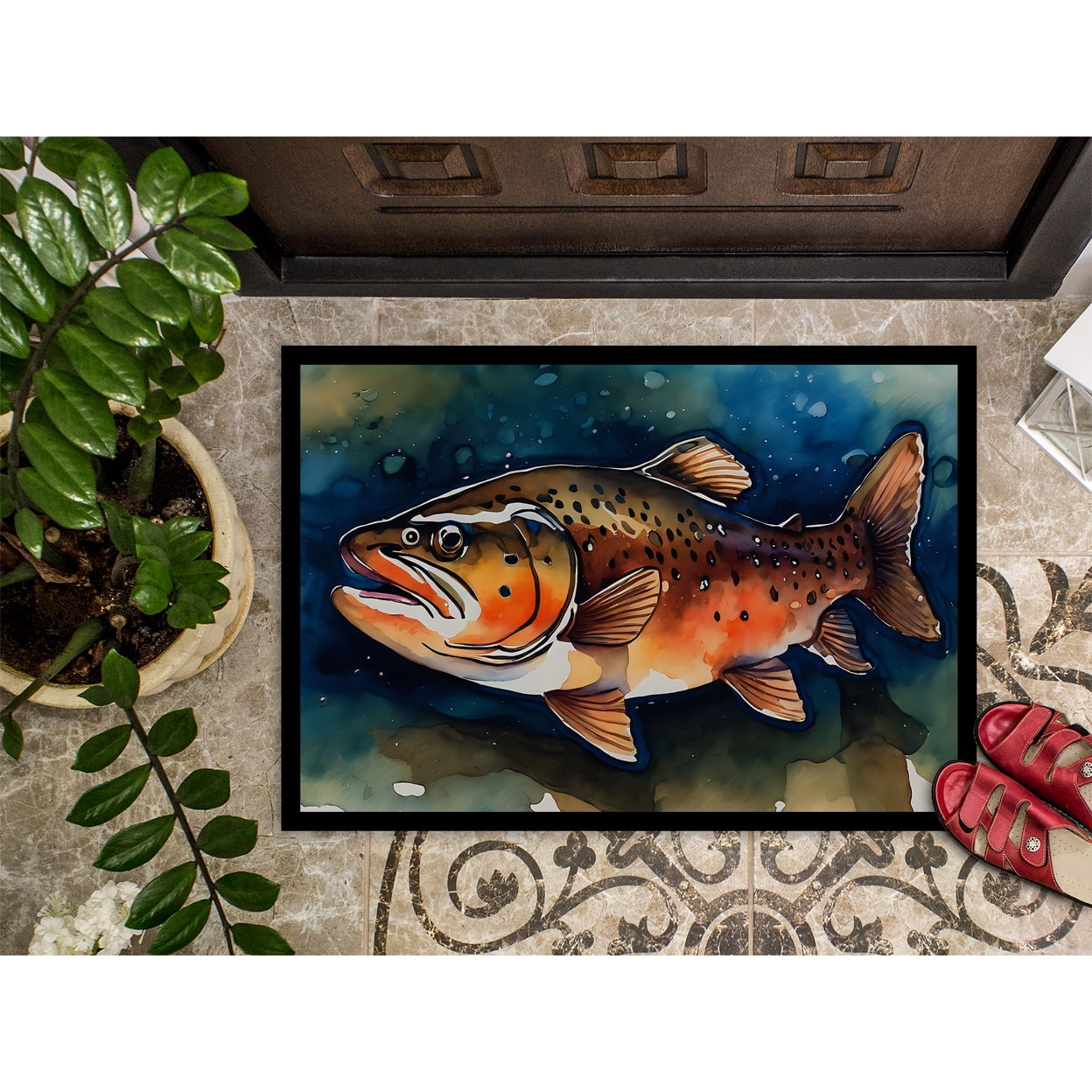 Brown Trout Doormat DAC2777