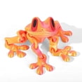 thumbnail image 1 of 3D Printed Articulated Magnetic Frog Fidget Toy, Fun Desk Buddy & Car Decor, 21 Colors Available, 1 of 6