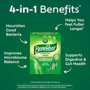 Benefiber On The Go Prebiotic Glp-1 Friendly Fiber Supplement Powder for Digestive Health, Unflavored Powder Stick Packs - 28 Sticks (3.92 Ounces)