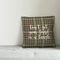 thumbnail image 2 of Creative Products DonÃ¢â‚¬â„¢t Get Your Tinsel In A Tangle in Tartan Plaid 18x18 Spun Poly Pillow, 2 of 2