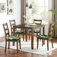 thumbnail image 6 of Tropical Palm Leaves in Hawaii Seat Covers for Dining Room Chairs Set Of 4,Stretch Printed Washable Chair Seat Cover with Elastic Ties and Button,Removable Waterproof Couch Cushion Covers, 6 of 6