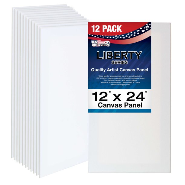 U.S. Art Supply 3 X 5 inch Professional Artist Quality Acid Free Canvas
