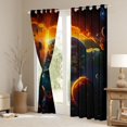thumbnail image 3 of Homewish Psychedelic Galaxy Planet Curtains Pack of 2 (42x84 Each) for Kids Teens,Outer Space Curtains Blackout,Universe Cosmos Bedroom Curtains,Super Cozy Room Decor, 3 of 6