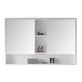 thumbnail image 2 of Fine Fixtures  Surface Mount Bathroom Medicine Cabinet Matt White Paint 48", 2 of 5