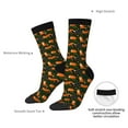 thumbnail image 4 of Fuzoiu Cute Little Foxes Print Athletic Crew Socks for Men & Women,Casual Crew Socks,Above Ankle Crew Socks for Business, Casual, 4 of 6
