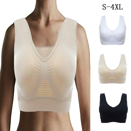 

Zioy Women s Comfort Workout Sports Bra Seamless Vest Bra for Fitness