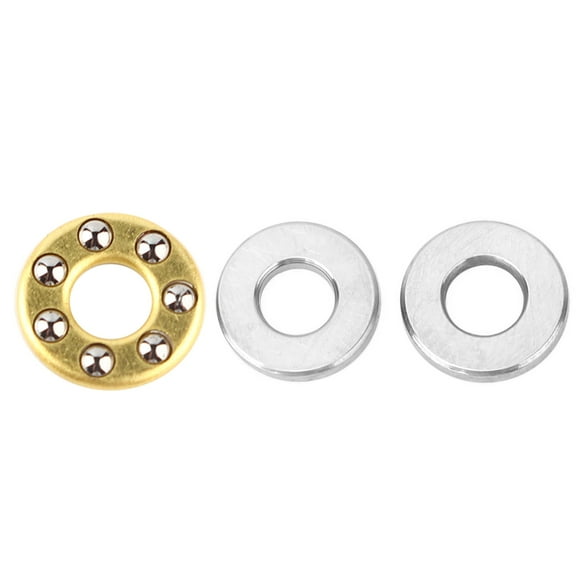 Thrust Bearings, Mini Bike Jack Shaft Bearing 10pcs Thrust Ball Bearing Miniature High Precision Flat Steel Bearings Set