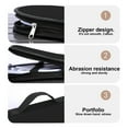 thumbnail image 4 of Outdoor Camping Portable Cutlery Storage Bag with Zipper, 9.4 x 9.4in, Suitable for Picnicking, Camping and Carrying Tableware(Black), 4 of 6