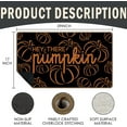 thumbnail image 3 of Hello Pumpkin Door Mat, Fall Decorations for Home, Hey There Pumpkin Fall Welcome Mat, Halloween Front Door Mat Indoor Outside Entrance, Autumn Harvest Thanksgiving Decor Doormats 17X29 Inch, 3 of 6