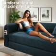 thumbnail image 5 of Folding Sofa Bed, Convertible Sleeper Floor Couch with 2 Pillows, Foldable Foam Mattress for Living Room/Dorm/Guest Room/Apartment/Small Space, 5 of 8