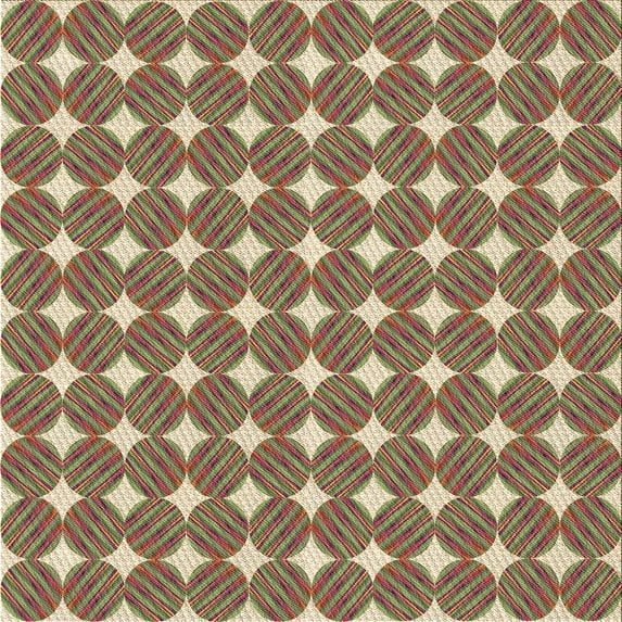 Ahgly Company Machine Washable Indoor Square Transitional Avocado Green Area Rugs, 5' Square