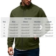 thumbnail image 3 of Eygvbb Men's Full Zip Jacket with Stand Collar Side Zipper Pockets Long Sleeve Casual Coat for Daily Commute Work and Outdoor Activities, 3 of 8