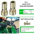 thumbnail image 3 of 4 Pairs of Cat 1 Quick Hitch Adapter Bushings Set for Category I 3-Point Tractors Use with Quick Hitch System, 3 of 6