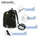 thumbnail image 3 of Disketp Spiderweb Bats And A Spider print Canvas Backpack Lightweight Travel Daypack Student Rucksack Laptop Backpack-, 3 of 5
