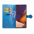 thumbnail image 5 of Galaxy Note 20 Ultra Case, Alltyech PU Leather Mandala Embossed Folding Stand Anti-scratch Folio Flip Credit Cards Slots Wallet Case Cover For Samsung Galaxy Note 20 Ultra, Blue, 5 of 10
