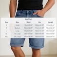 thumbnail image 4 of Viadha Mens Cargo Jean Shorts Casual Workwear Regular Fit Denim Shorts 5 Inch Summer Short Pants with Pockets, 4 of 9
