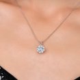 thumbnail image 3 of Gem Stone King 3.00 Ct IGI Certified Lab Grown Diamond Pendant Necklace for Women in 14K White Gold | Round Cut | D-E Color | VS1 Clarity | With 18 inch Chain, 3 of 7