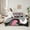 Grey Pink, variant on Feelyou Grey Purple Square Bedding Comforter Set 7pcs, Retro Abstract Queen Bedding Sets
