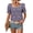 Purple, variant on Womens Trendy Summer Tops Square Collar Puff Sleeve Loose Fit Shirts Dressy Casual Blouses Red M