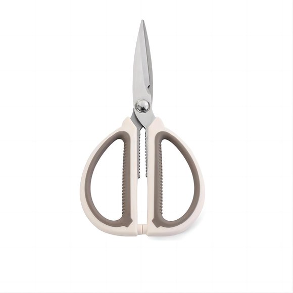 Tijeras de cocina de acero inoxidable para cortar huesos de pollo, verduras y pescado, rectas y antideslizantes, para uso doméstico y alimentario, multifuncionales