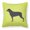 Green, variant on Carolines Treasures BB3866PW1818 Rottweiler Checkerboard Green Fabric Decorative Pillow