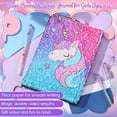 thumbnail image 2 of Cuaderno de lentejuelas Outus para niñas con bolígrafos de tinta de gel de 4 colores, 2 of 7