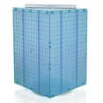 thumbnail image 1 of Azar Displays 701414-BLU Rotating Display Stand - 4-Sided Display Racks - Peg Display Carousel (14” W x 14” D x 20” H) - Easy Assemble Revolving Display for Retail - Pegboard Organizer, Blue, 1 of 1