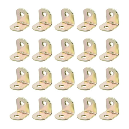 

Corner Brace 20mm x 20mm Zinc Plated Joint Right Angle Brackets Fastener 20 Pcs