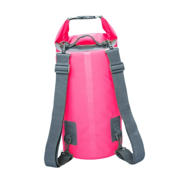 Bolsa impermeable seca con parte superior enrollable, bolsa impermeable de 20 l, bolsa de almacenamiento, mochila impermeable Rosa