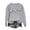Gray, variant on Vixolx Graphic Sweatshirt for Women Crew Neck Long Sleeve Shirts Oversized Casual Pullover Tops Fall Fashion Clothes