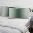 thumbnail image 4 of Green Grey Ombre Throw Pillow Covers, Farmhouse Gradient Minimalist Soft Breathable Pillow Cases with Invisible Zipper for Sleeping, Small Pillowcases for Couch Bed Sofa Chair 16x24 Inches, 4 of 9
