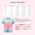 thumbnail image 7 of Xnihocha Kids Soccer Jersey Sports Shirts Boys Stripes Gradient T Shirt Football Training Tops Quick White M, 7 of 7