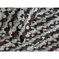 thumbnail image 3 of Ambesonne Exotic Quilted Coverlet 3 Pcs, Flowers Tropical Jungle Art, King Size, Burgundy and Off White, 3 of 4