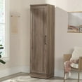 thumbnail image 3 of Pemberly Row Engineered Wood Single Door Pantry in Salt Oak Finish, 3 of 13