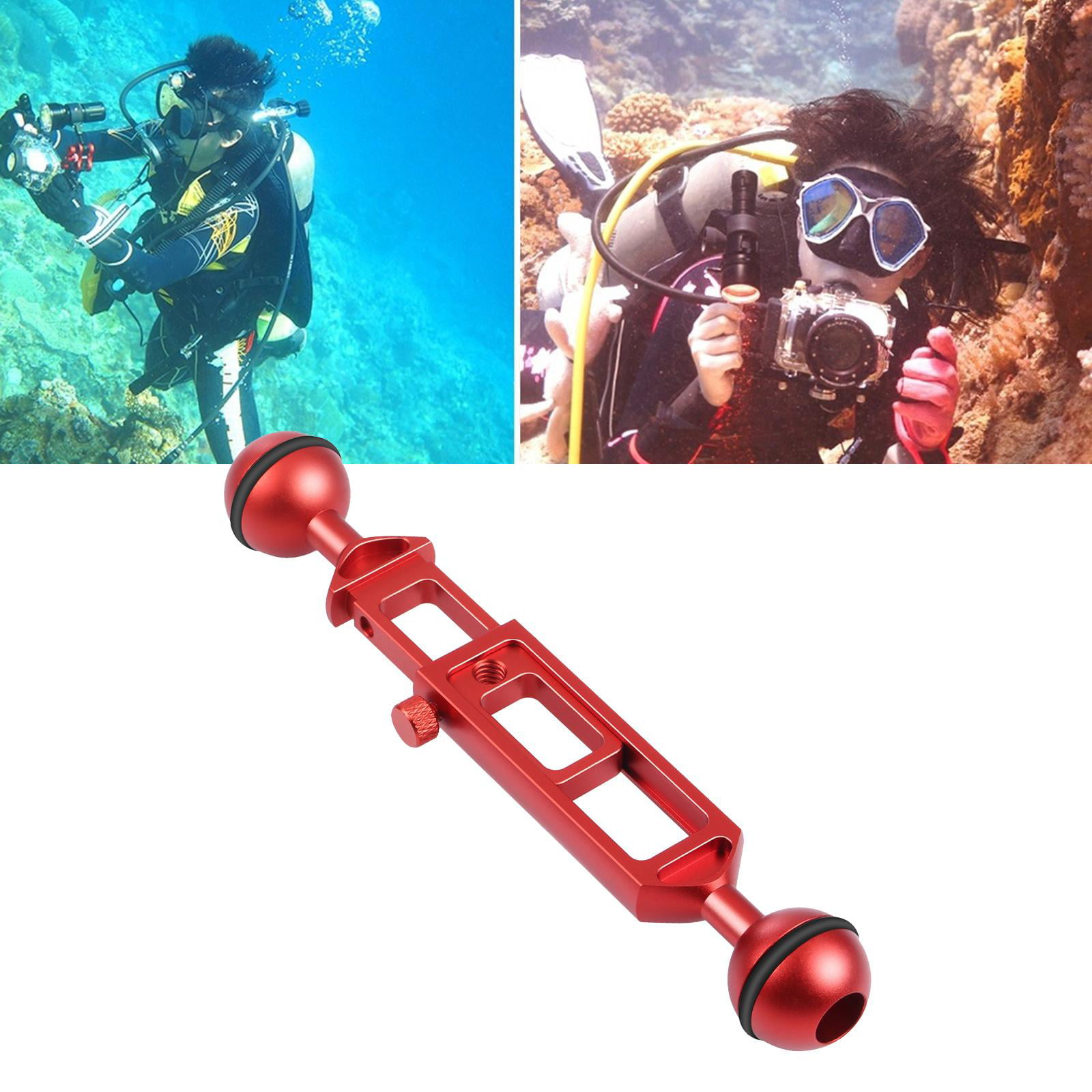 2x 6" Dual 4" Single Joint Ball Extension Arm for Diving Underwater Camera 