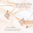 thumbnail image 6 of Love Knot Cremation Jewelry with Crystal Heart Urn Necklace for Ashes Cremation Jewelry for Ashes Love Heart Urn Pendant Memorial Keepsake Jewelry, 6 of 6