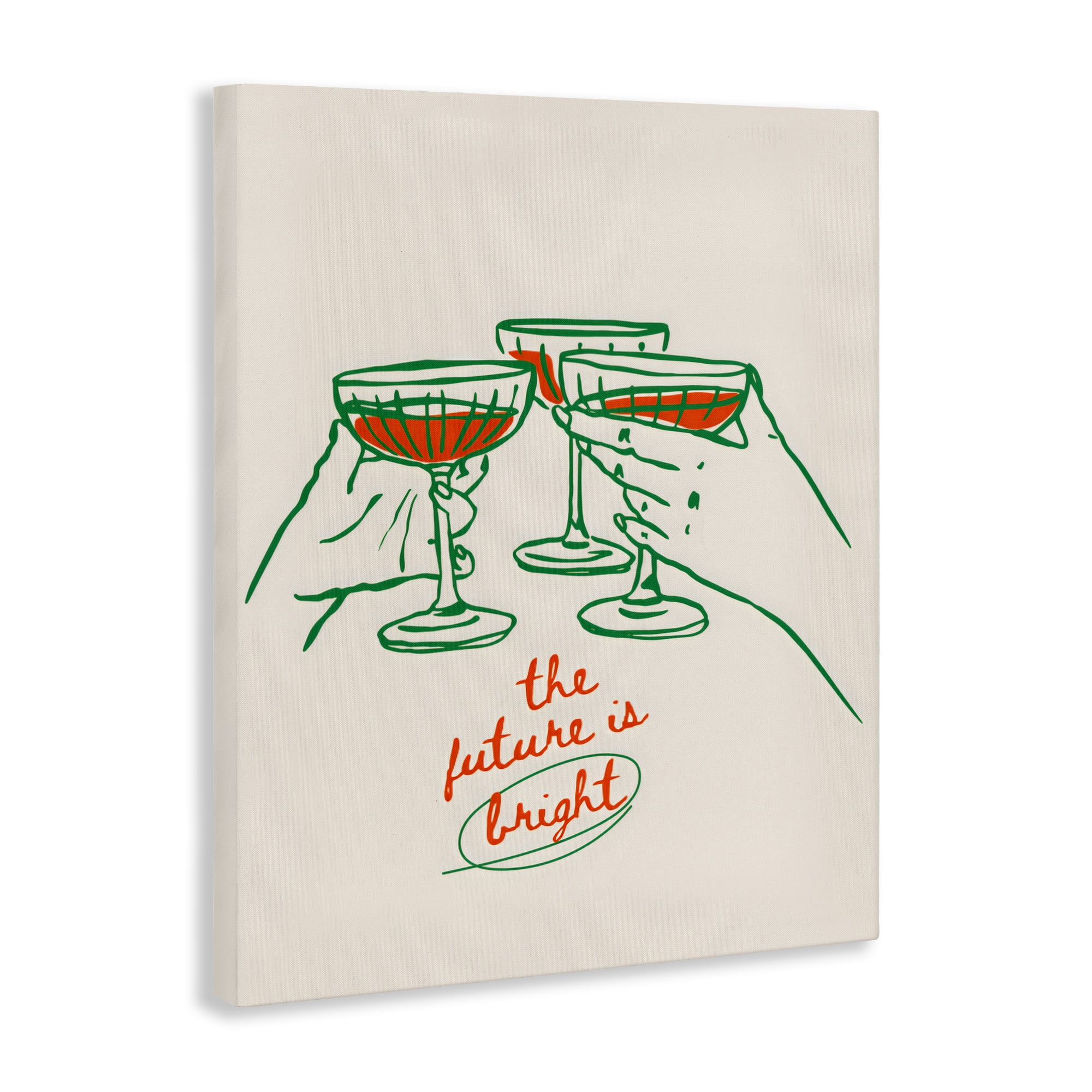 Stupell Industries The Future Is Bright Toast Canvas Wall Art, design by The Prints Vibe