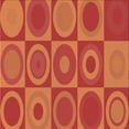 thumbnail image 1 of Ahgly Company Machine Washable Indoor Square Transitional Bright Orange Area Rugs, 4' Square, 1 of 7
