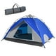 Goplus Tente de Camping Instantanée 2-en-1 Double Couche Imperméable pour 4 Personnes Bleu – image 1 sur 10