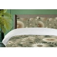thumbnail image 2 of Ambesonne Sage Duvet Cover Set, Bohemian Neutral Efflorescent, Twin, Olive Green and Dark Tan, 2 of 4