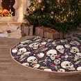 thumbnail image 5 of Sikiie Guitar Skull record Nativity Christmas Tree Skirt, Jesus Christian Winter Holiday Tree Mat Decoration(30-48IN)30", 5 of 6