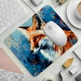 thumbnail image 2 of Fox Desk Pad Mouse Mat Gaming Mouse Pad | Square 8.3x9.8 Inch Non-Slip Rubber Bottom Printed Suitable for Office and Gaming, 2 of 6