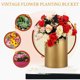 thumbnail image 3 of WEUVEB Florero Metálico Dorado Estilo Rústico Para Arreglo Floral Y Del Hogar, 3 of 7