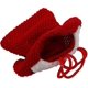 thumbnail image 5 of Cubiertos de Navidad, soportes para cubiertos, bolsillos, cuchillos, tenedores, bolsa, traje de Papá Noel, decoración de mesa de cena para fiesta de Navidad (6 uds. Rojo), 5 of 5