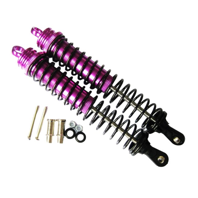 fastboy Aluminum Alloy 1/8 Front Rear Shock Absorber RC Upgrade Part 2x Wear-resistant Rc Front Rear Shock Absorber For HSP 94762 Purple