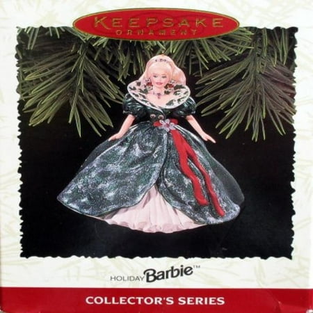 3rd Christmas Ornament Keepsake Ornament, Holiday Barbie, Collector's Series, Third in the Holiday Barbie Series. Handcrafted, Dated 1995 ()