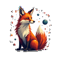 thumbnail image 5 of Sci - fi Fox Space Stickers Stickers, Waterproof Fox Space Stickers Sticker for Water Bottle Laptop Phone Cases Planner, 5 of 5